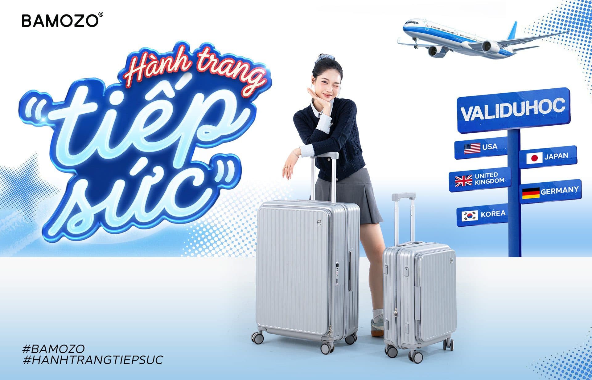 Hành trang tiếp sức cùng Bamozo: bộ vali dành cho du học sinh đi Mỹ, Anh, Nhật, Đức và Hàn Quốc