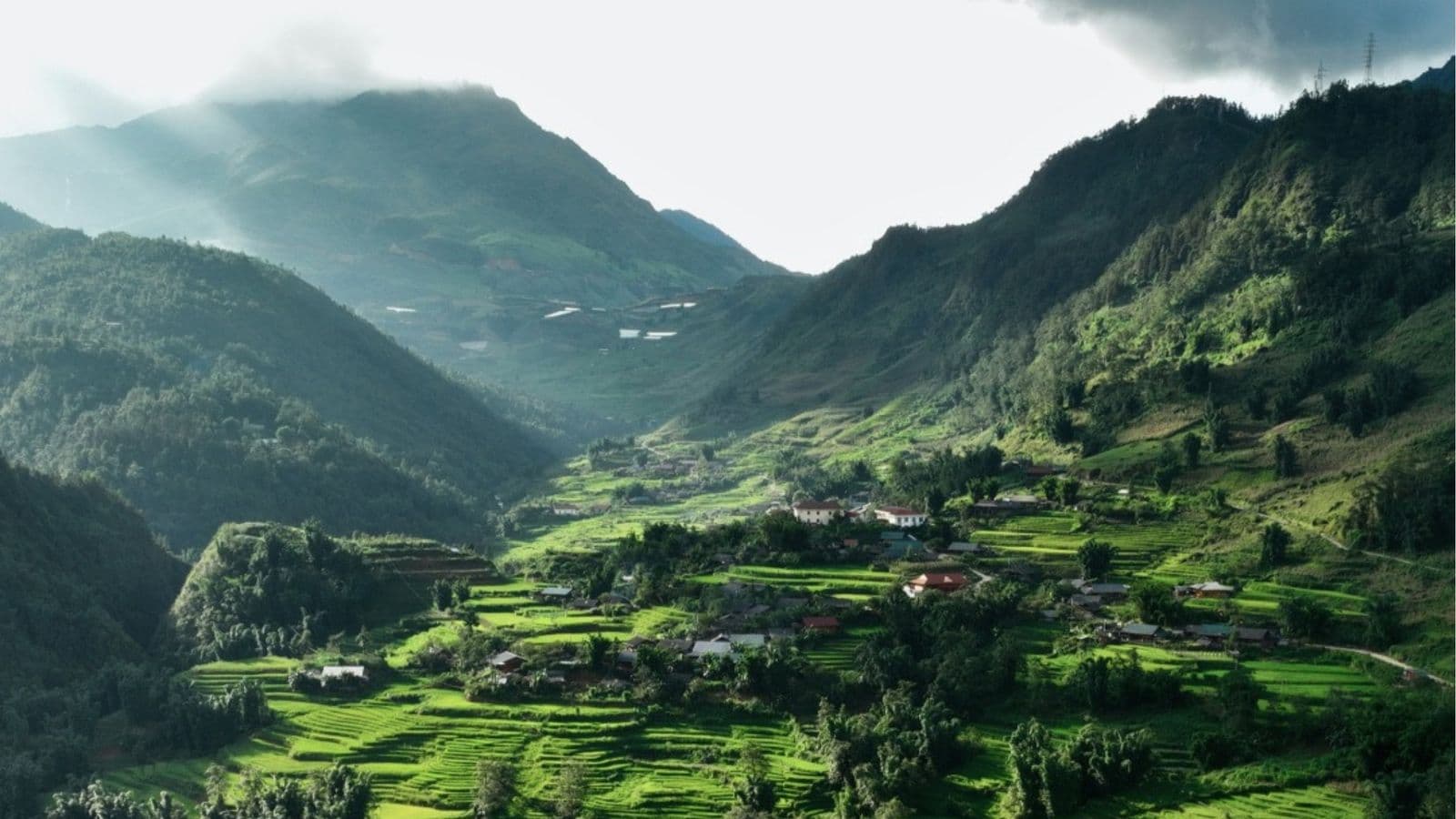 Thung lũng Mường Hoa, Sa Pa nhìn từ trên cao